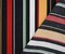 Black-Red-Multi Rayon Stripe Printed Challis Woven Fabric By the Yard